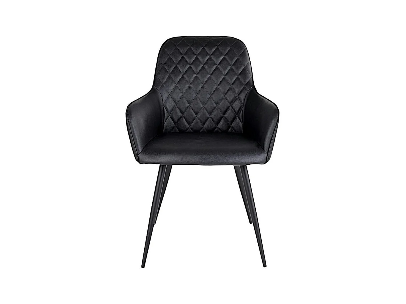 Fauteuil de table noir vintage (lot de 2) SAVONE