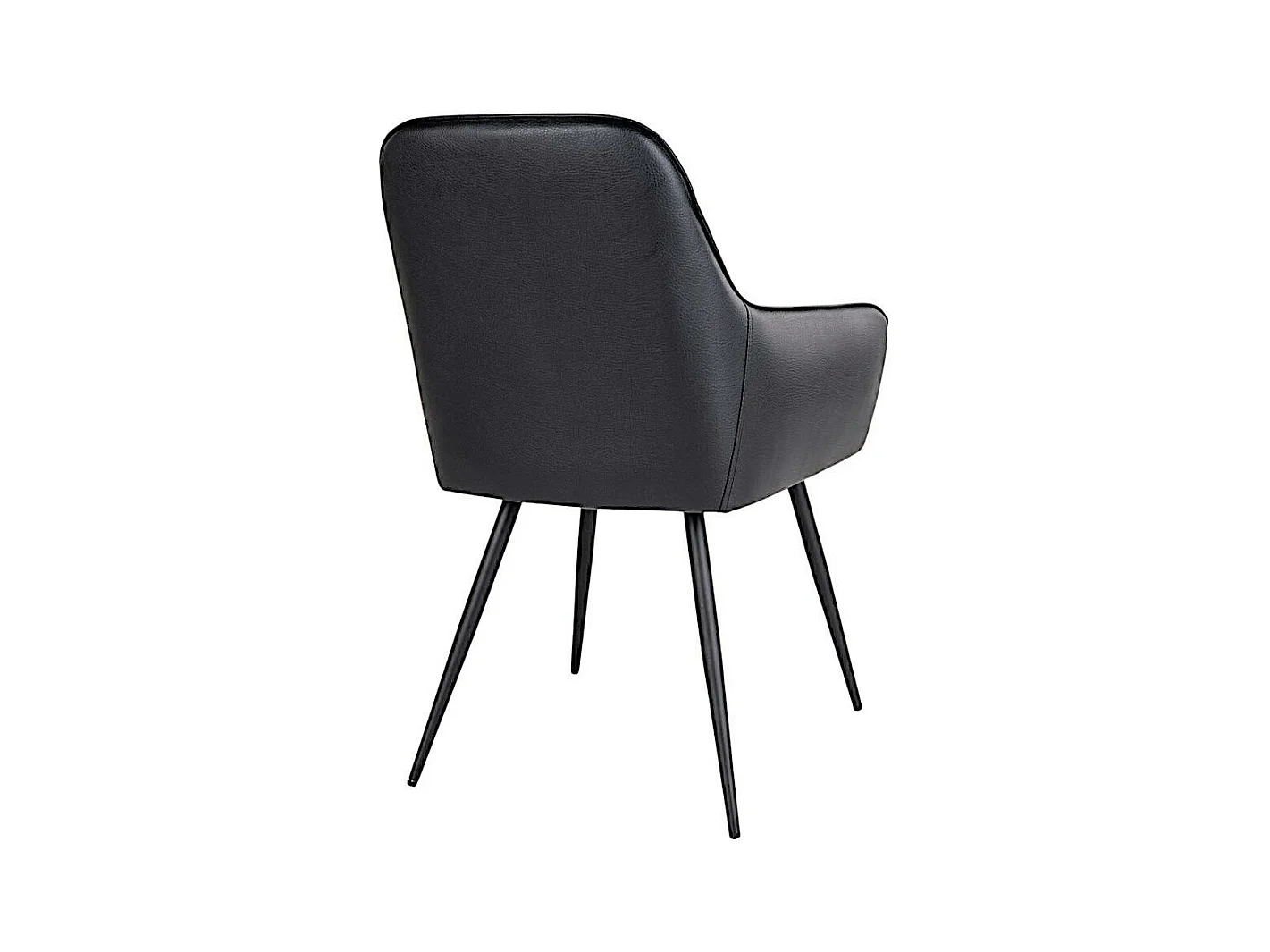 Fauteuil de table noir vintage (lot de 2) SAVONE