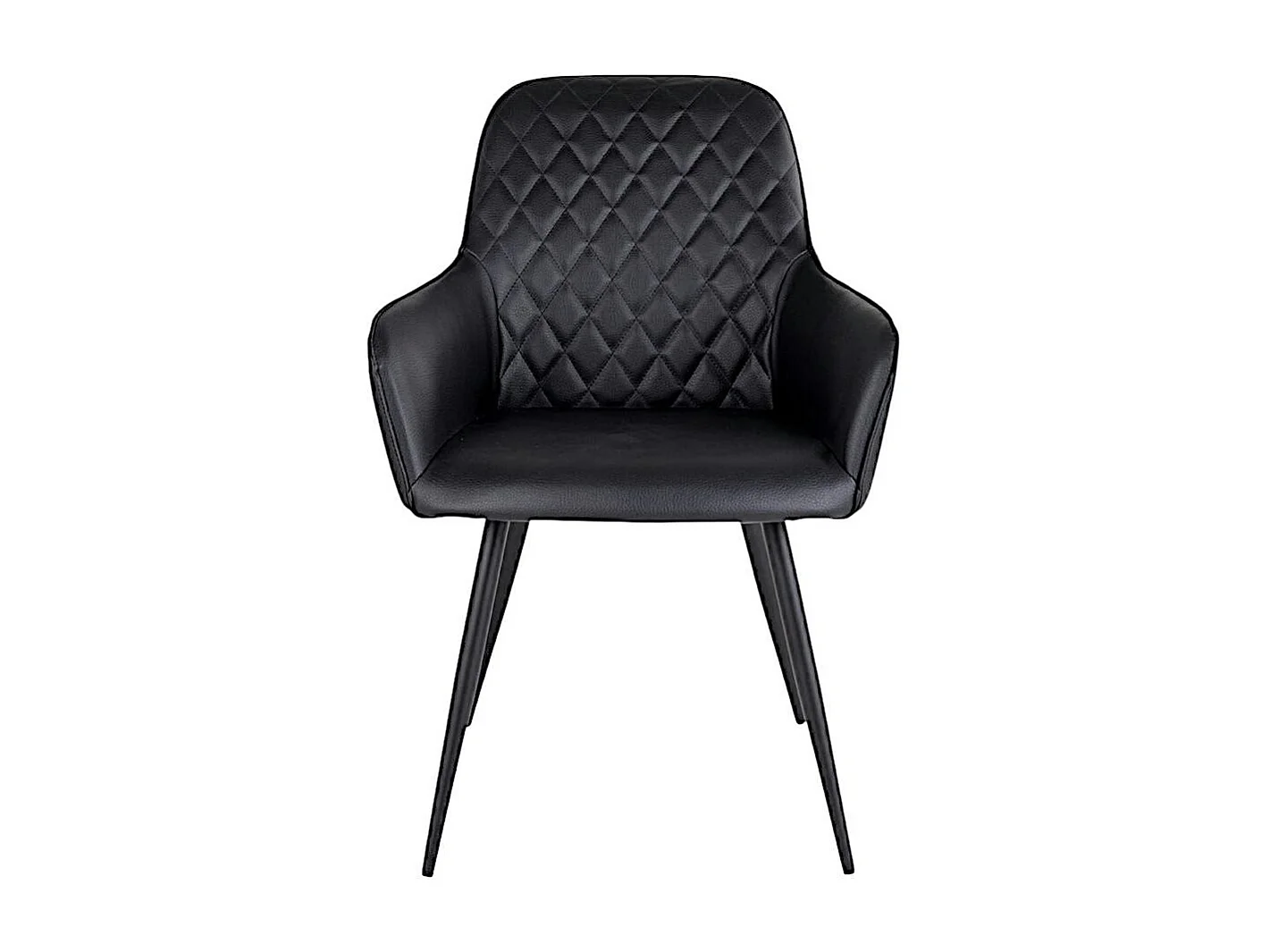 Fauteuil de table noir vintage (lot de 2) SAVONE