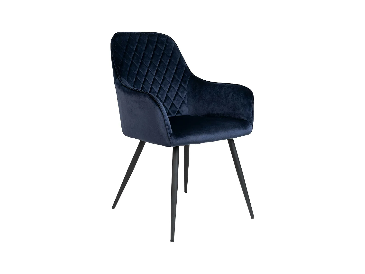 Fauteuil de table en velours bleu nuit (lot de 2) SAVONE