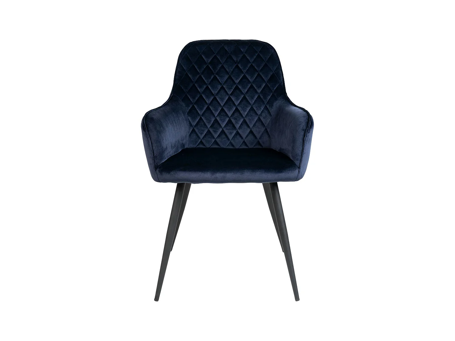 Fauteuil de table en velours bleu nuit (lot de 2) SAVONE