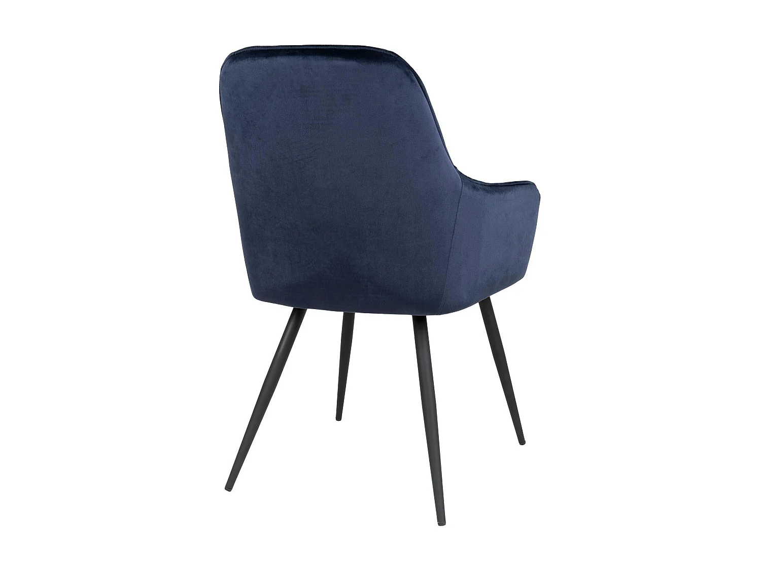 Fauteuil de table en velours bleu nuit (lot de 2) SAVONE