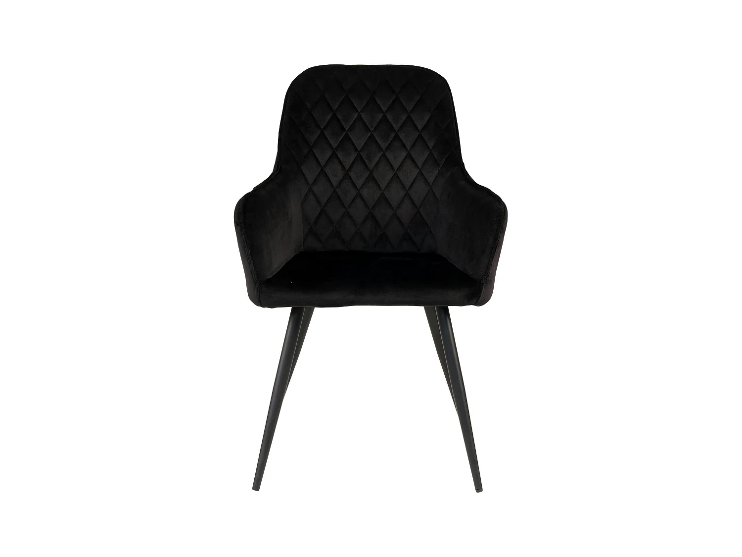 Fauteuil de table en velours noir (lot de 2) SAVONE