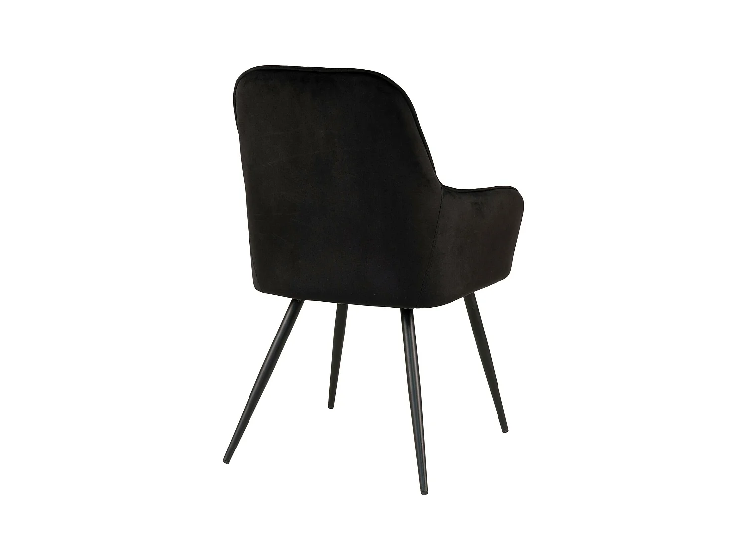 Fauteuil de table en velours noir (lot de 2) SAVONE