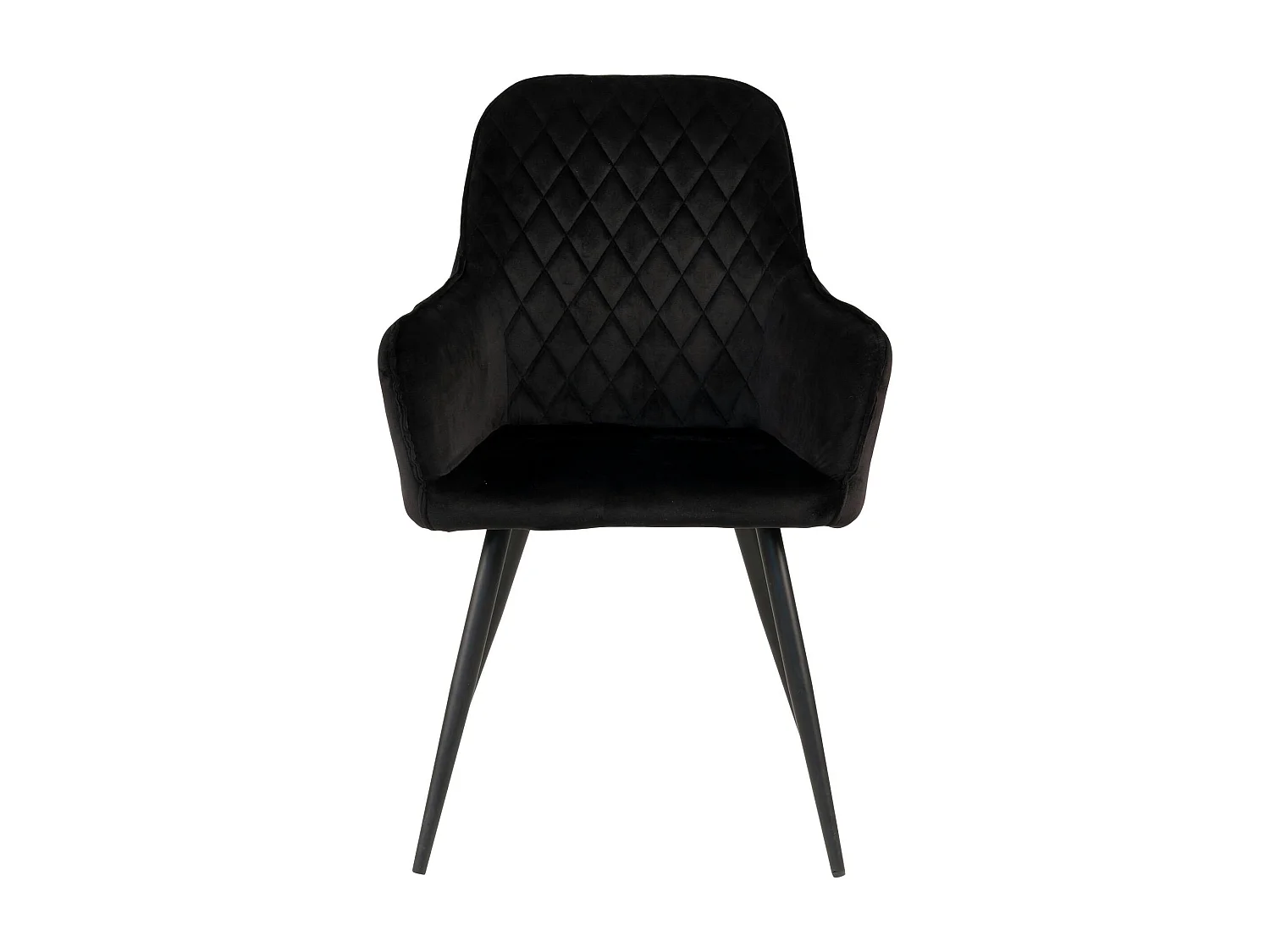 Fauteuil de table en velours noir (lot de 2) SAVONE