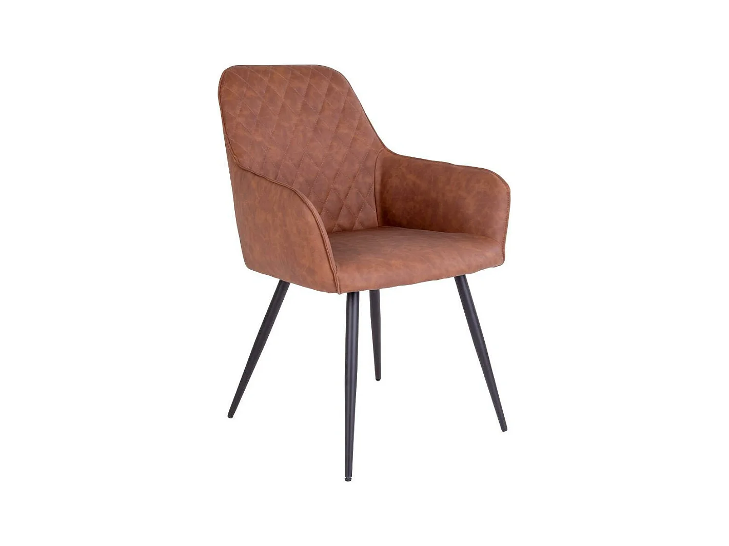 Fauteuil de table marron vintage (lot de 2) SAVONE