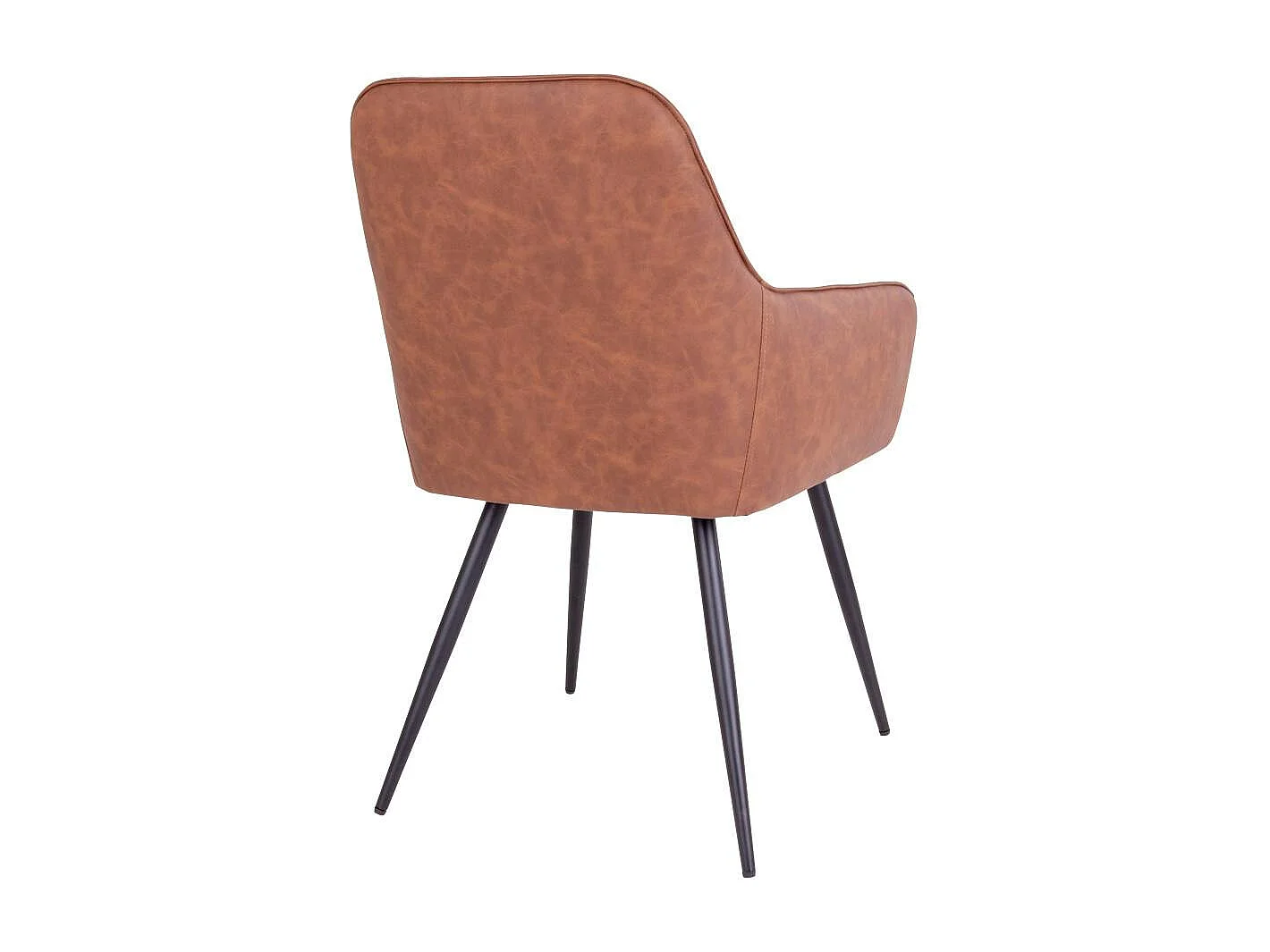 Fauteuil de table marron vintage (lot de 2) SAVONE