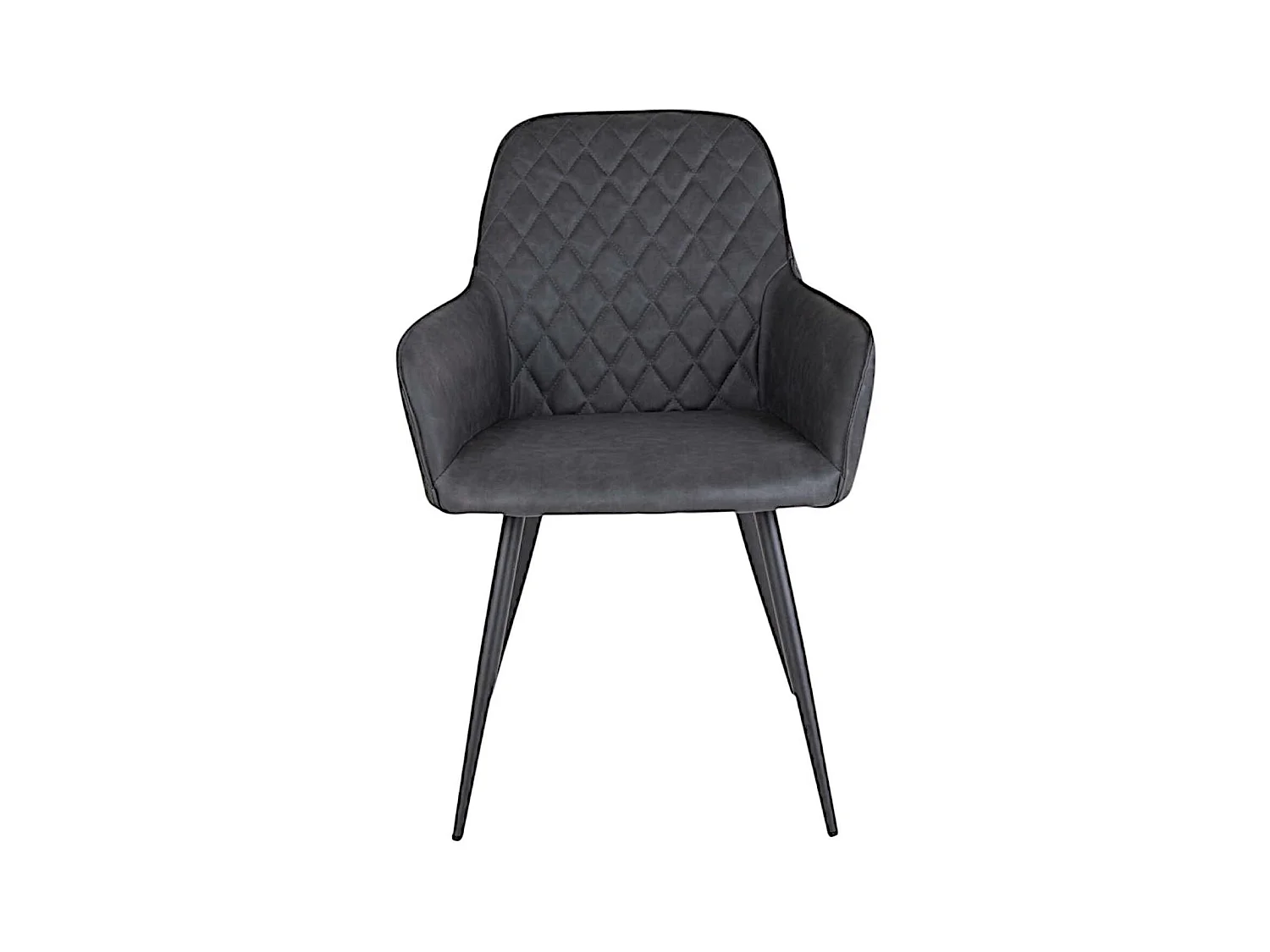 Fauteuil de table gris foncé vintage (lot de 2) SAVONE