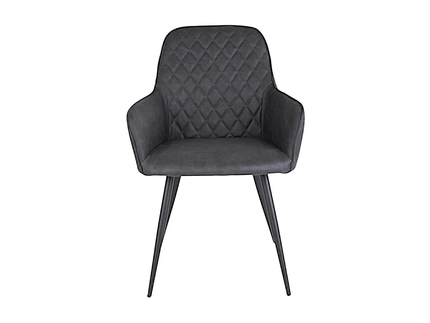 Fauteuil de table gris foncé vintage (lot de 2) SAVONE