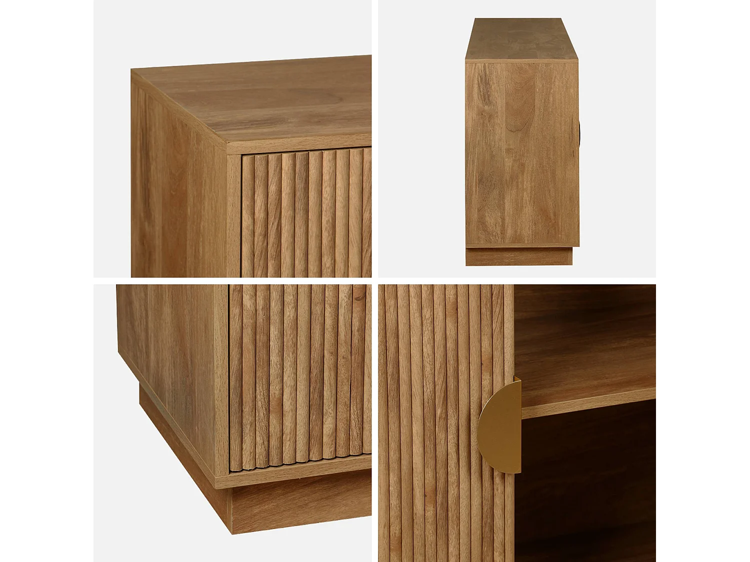 Credenza esotica a 4 ante, 180cm, albero di mango