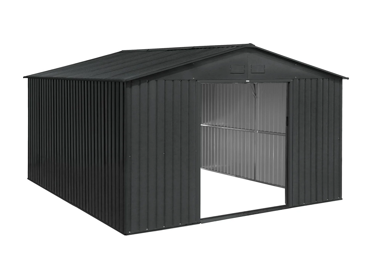 Capannone da giardino in metallo di 12,99 m², antracite