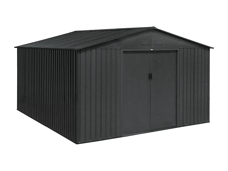 Caseta metálica de jardín de 12.99m² antracita