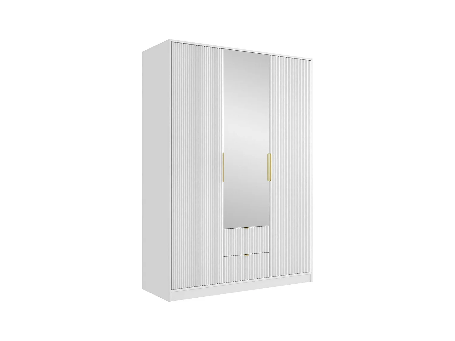 Armario Comfivo Larmire 114, Dorado|Blanco, 216x151x60cm