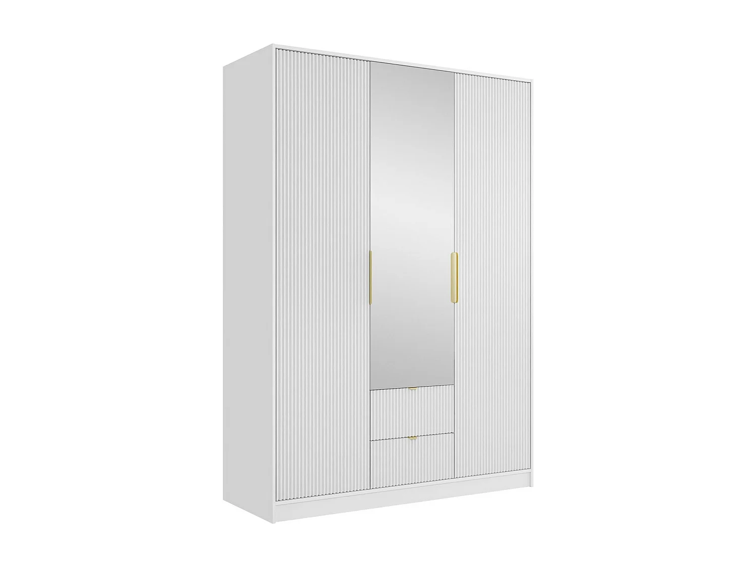 Armoire Comfivo Larmire 114, Doré|Blanc, 216x151x60cm