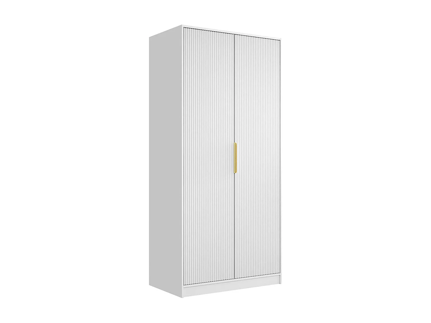 Armario Comfivo Larmire 113, Blanco|Dorado, 216x102x60cm