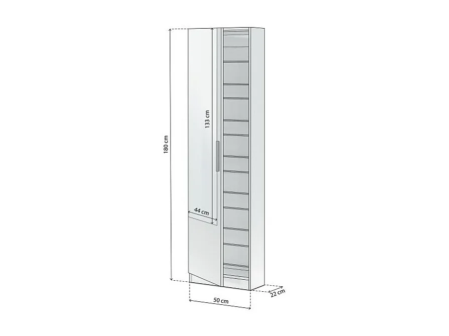 Sapateira com espelho Leo