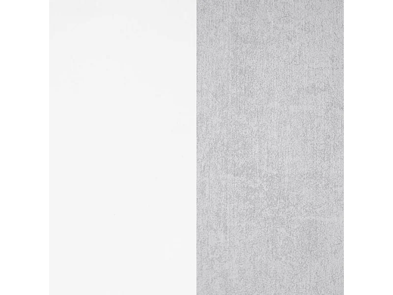 Zapatero Cody Blanco brillo - Gris cemento