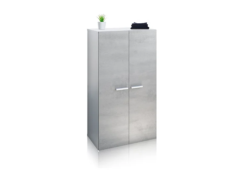 Sapateiro Cody Blanco brillo - Gris cemento