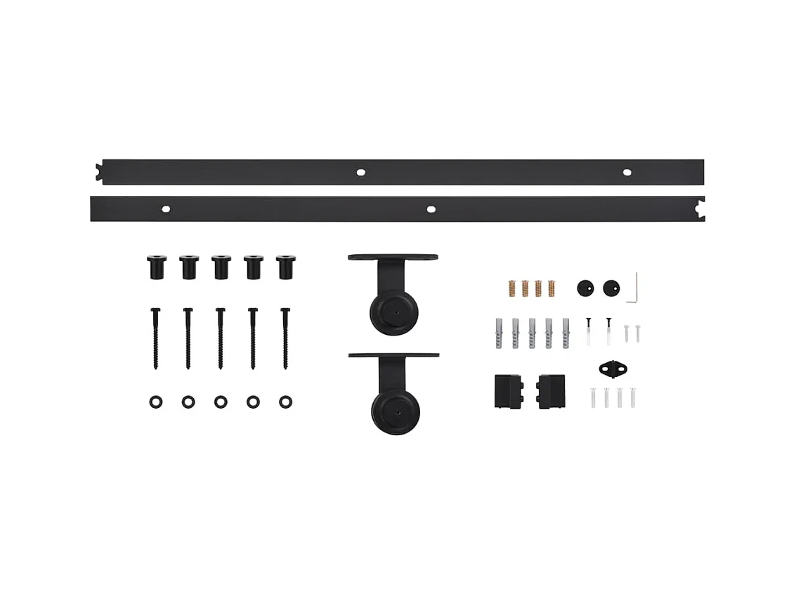 Porte coulissante et kit de quincaillerie 70x210 cm pin massif