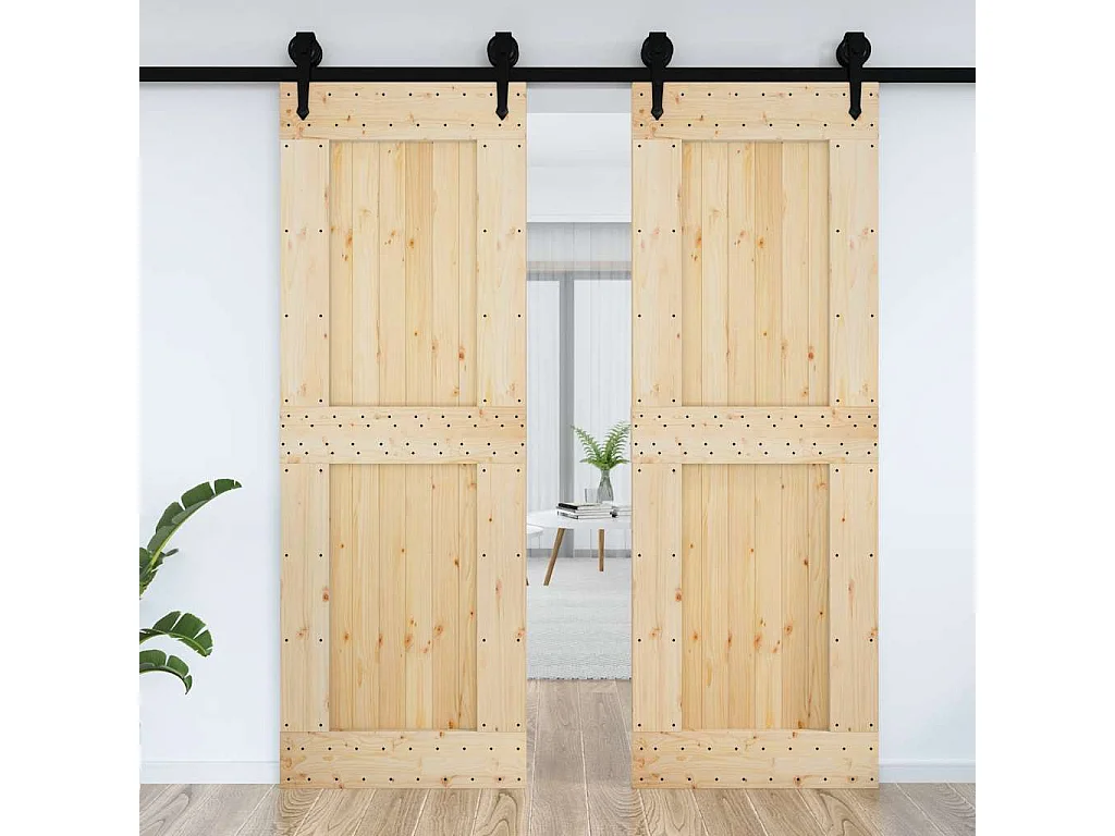 Porte NARVIK 80x210 cm bois massif de pin
