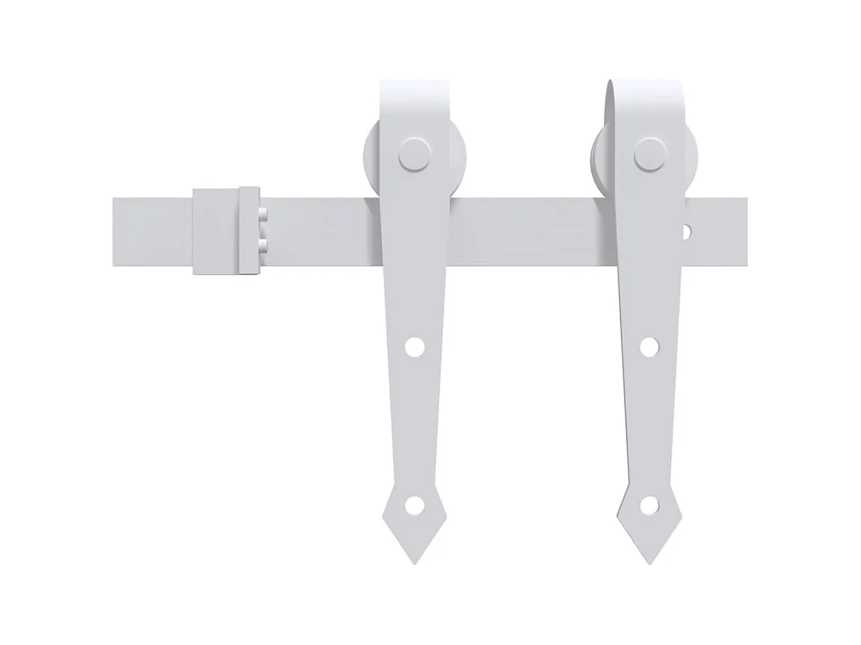 Porte coulissante et kit de quincaillerie 85x210 cm pin massif