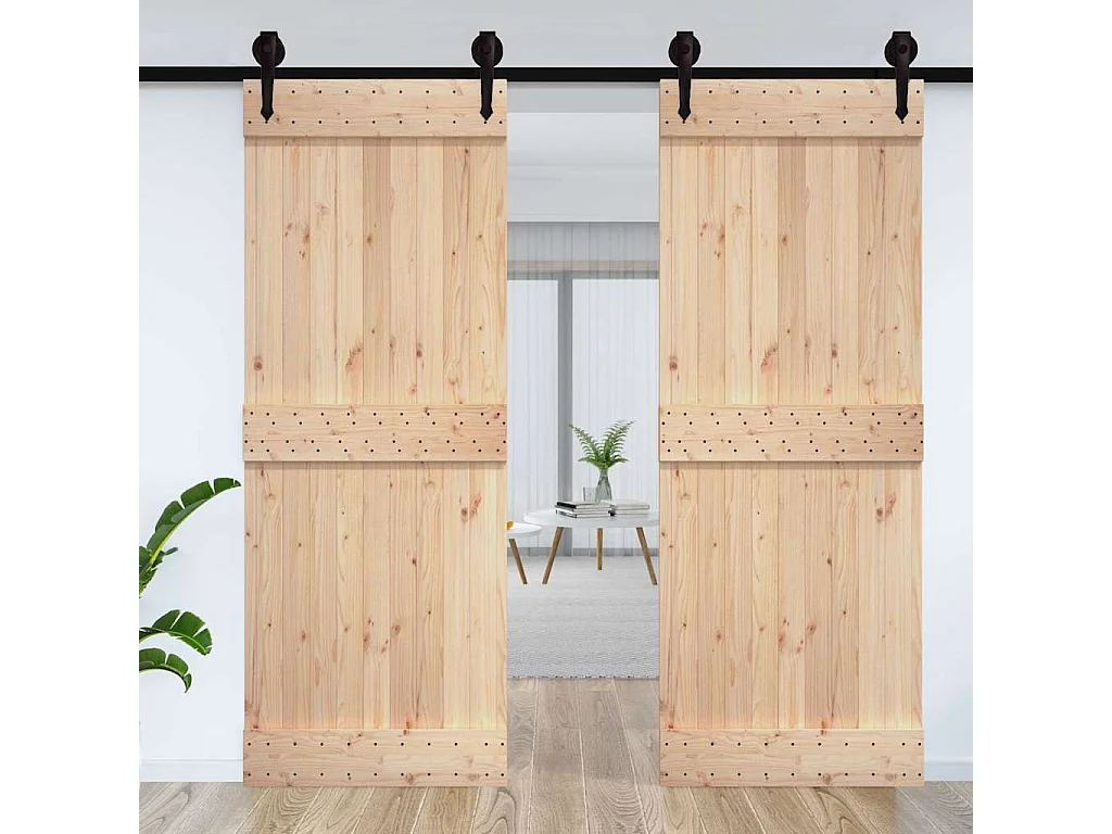 Porte NARVIK 85x210 cm bois massif de pin