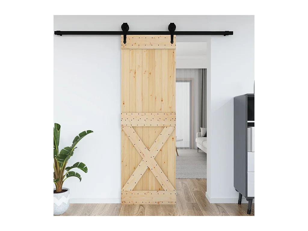 Porte NARVIK 70x210 cm bois massif de pin