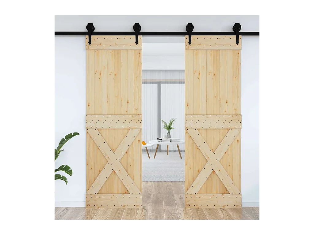 Porte NARVIK 70x210 cm bois massif de pin