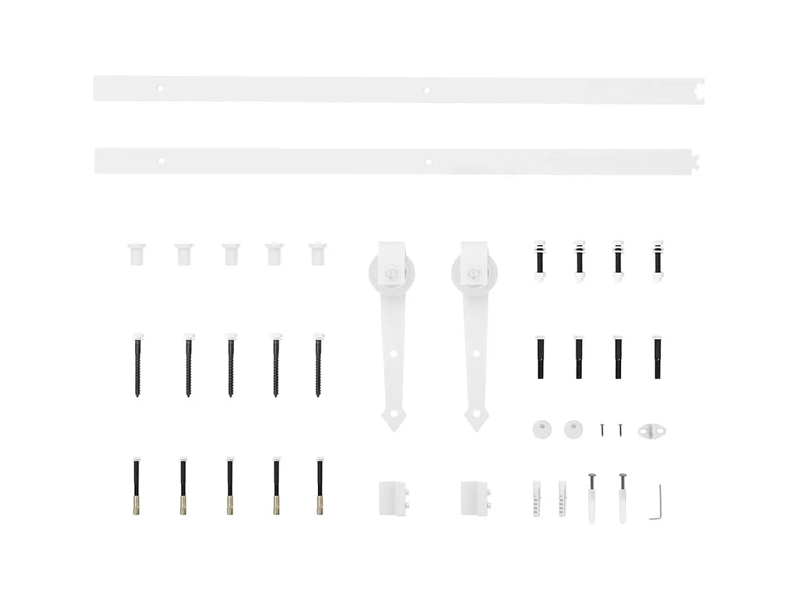 Puerta corredera con herrajes madera maciza de pino 90x210 cm