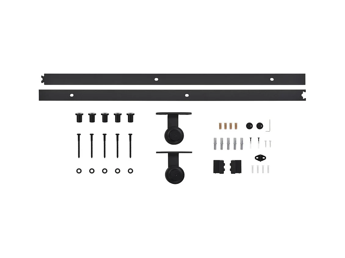 Puerta corredera con herrajes madera maciza de pino 100x210 cm