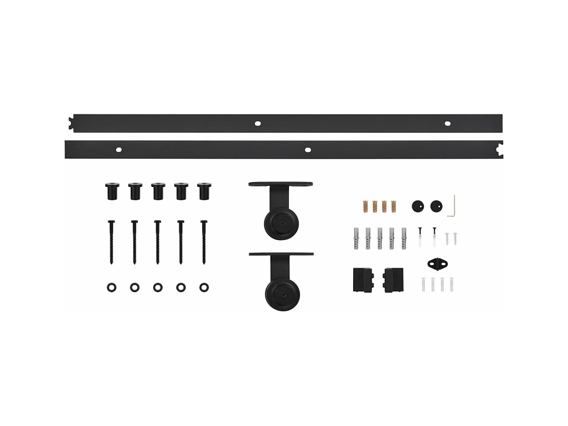 Porte coulissante et kit de quincaillerie 70x210 cm pin massif