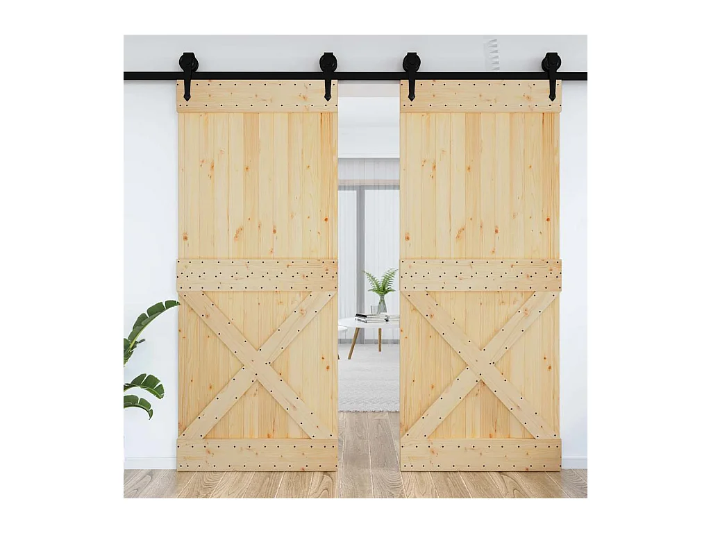 Puerta NARVIK madera maciza pino 95x210 cm