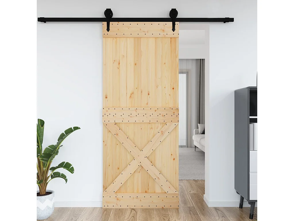 Porte NARVIK 95x210 cm bois massif de pin