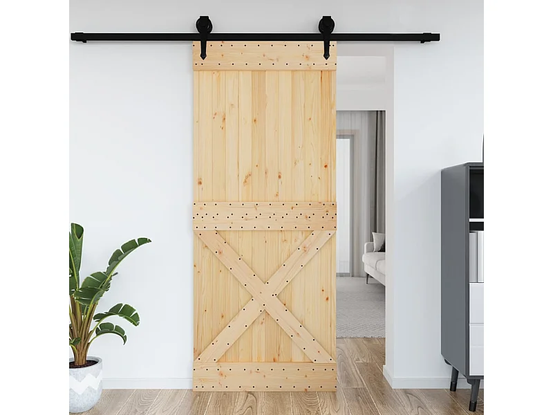 Porte NARVIK 95x210 cm bois massif de pin