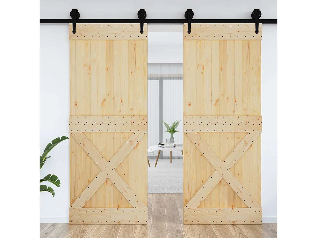Porte NARVIK 90x210 cm bois massif de pin