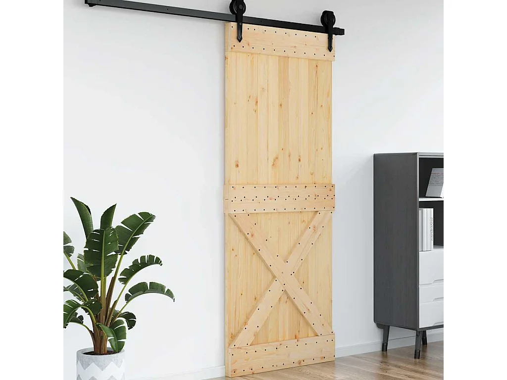 Porte NARVIK 90x210 cm bois massif de pin