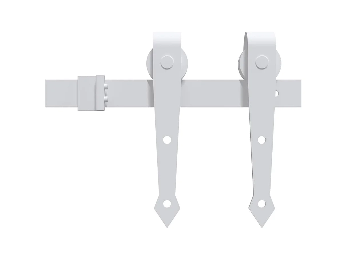 Porte coulissante et kit de quincaillerie 80x210 cm pin massif