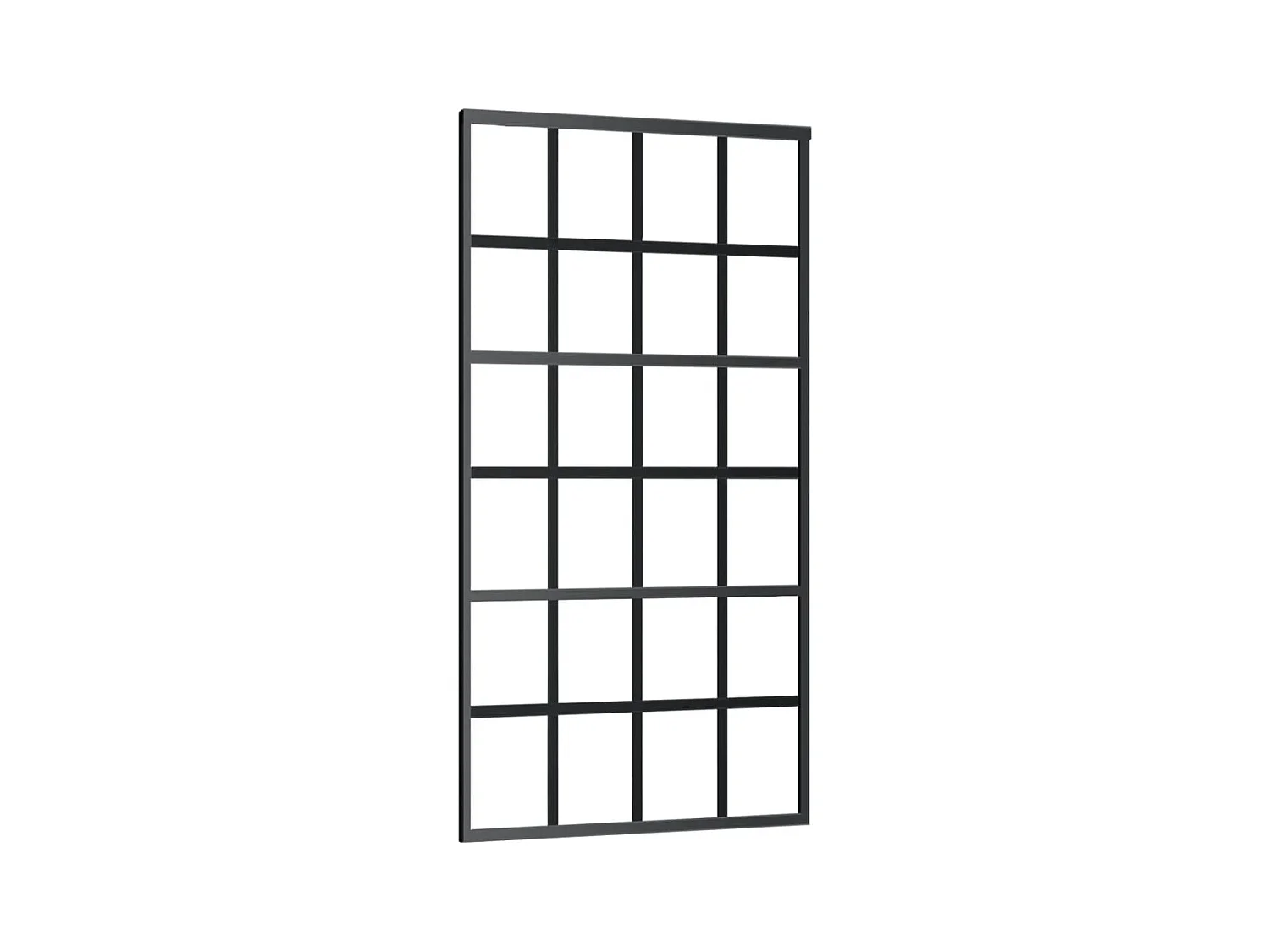 Porte coulissante et quincaillerie Verre et Aluminium 102x205cm