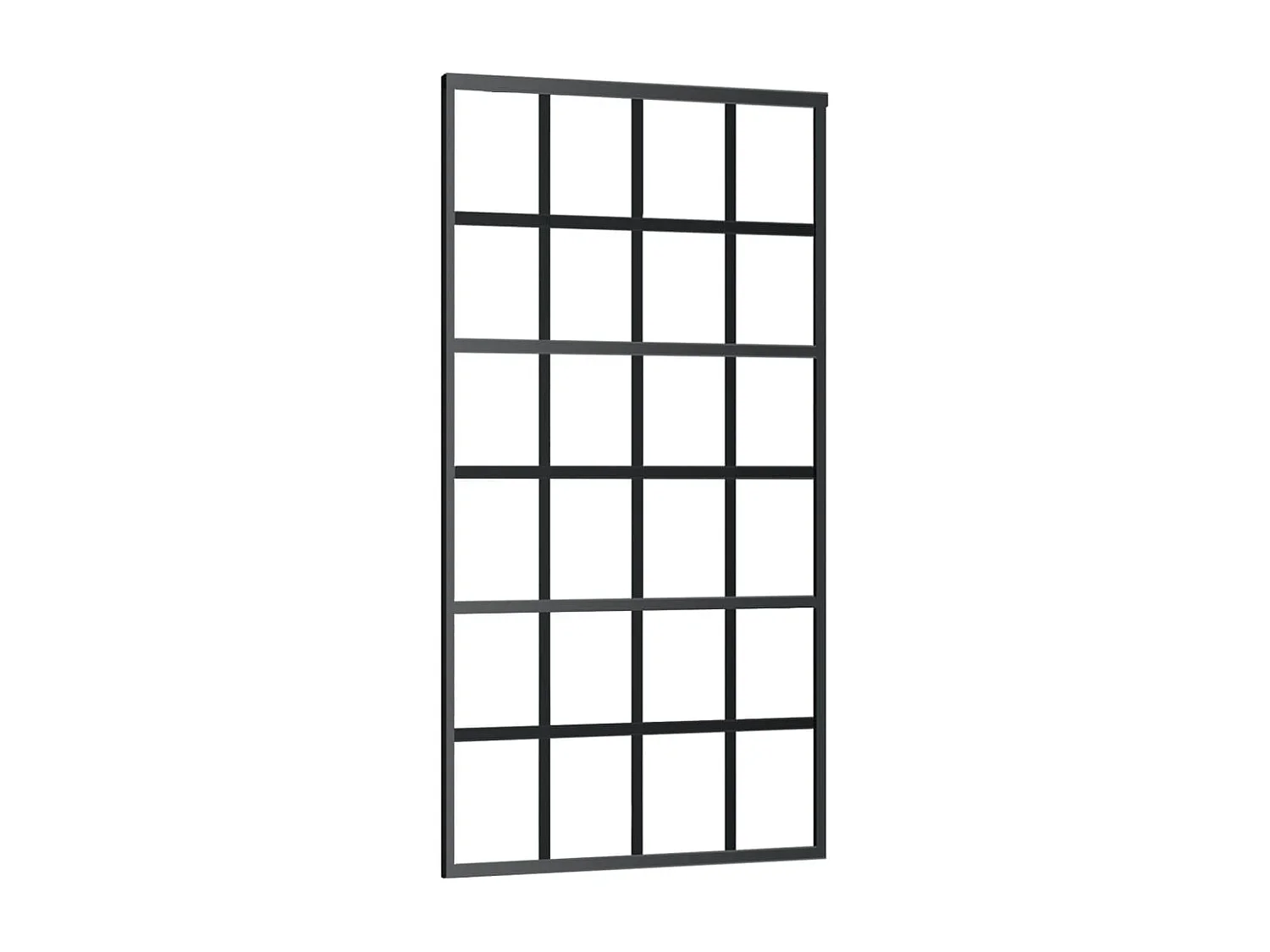 Schiebetür mit Beschlag ESG-Glas & Aluminium 102x205 cm