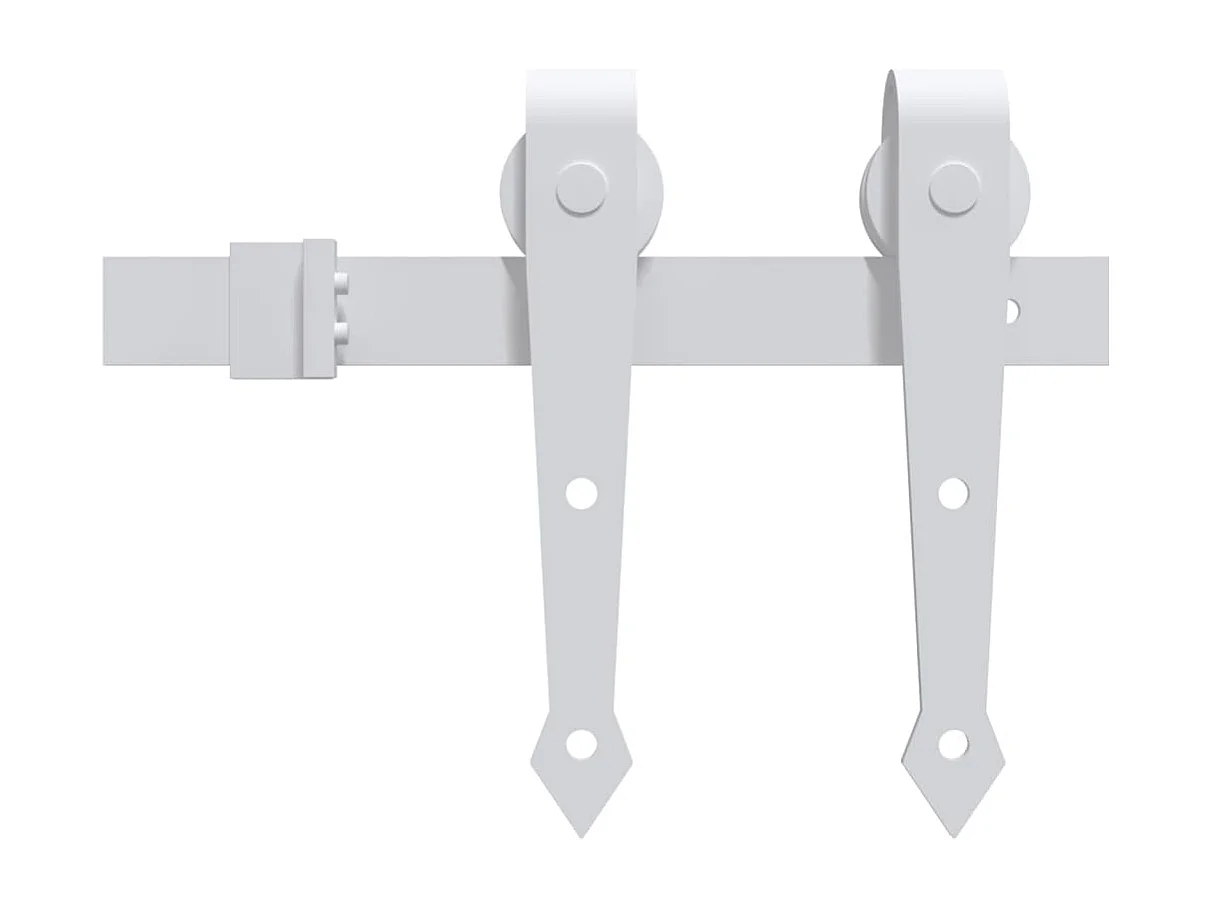 Porte coulissante et kit de quincaillerie 70x210 cm pin massif