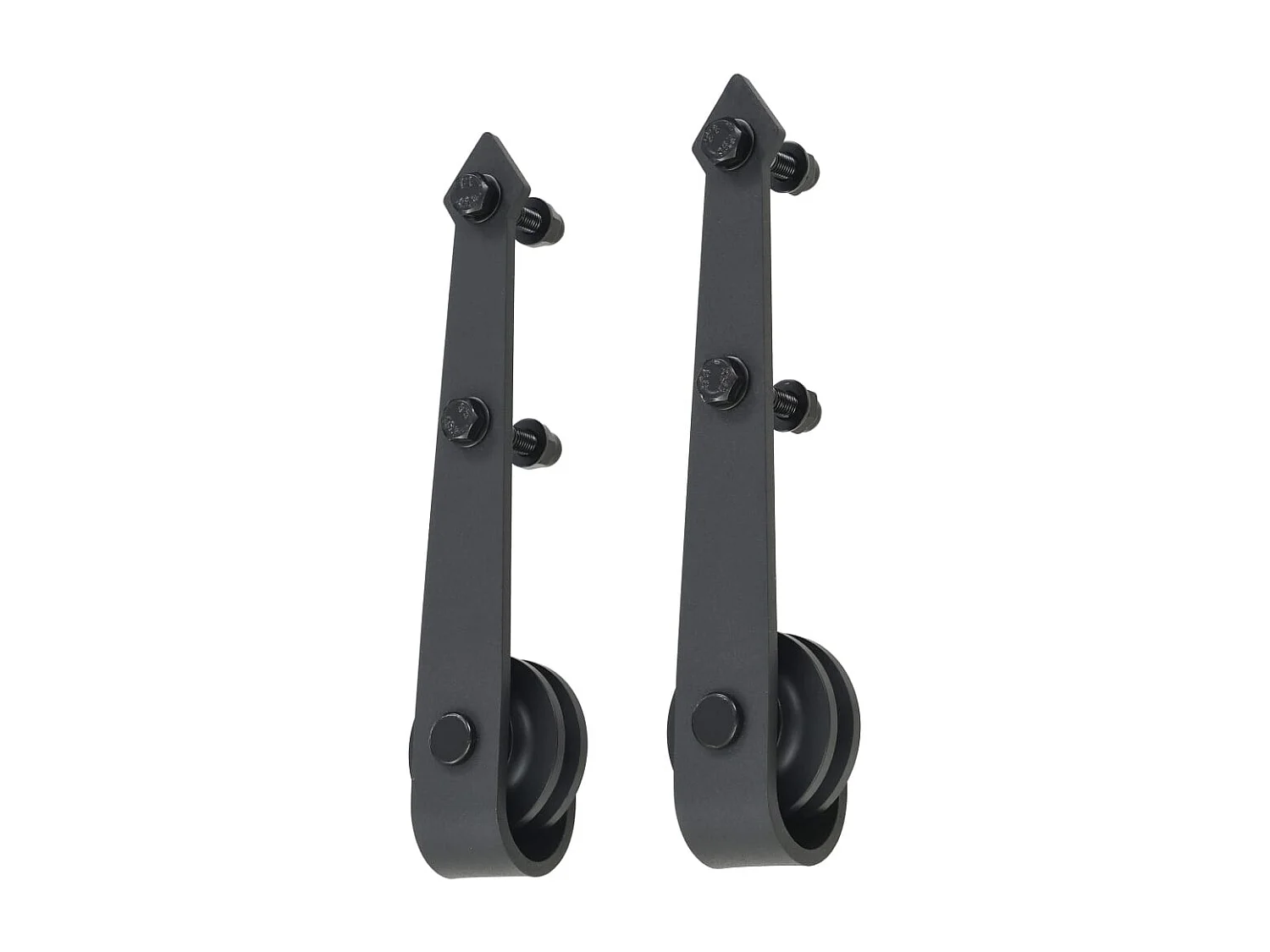 Porta Scorrevole con Set Hardware 90x210 cm in Legno di Pino