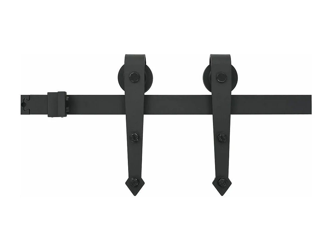 Porte coulissante et kit de quincaillerie 70x210 cm pin massif