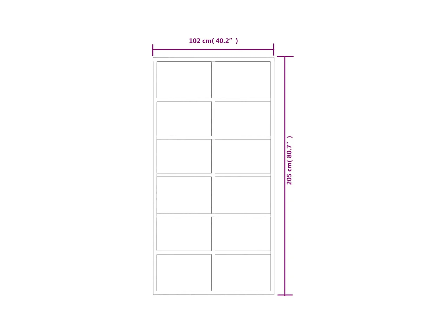Porta Scorrevole in Vetro ESG e Alluminio 102x205 cm Nera