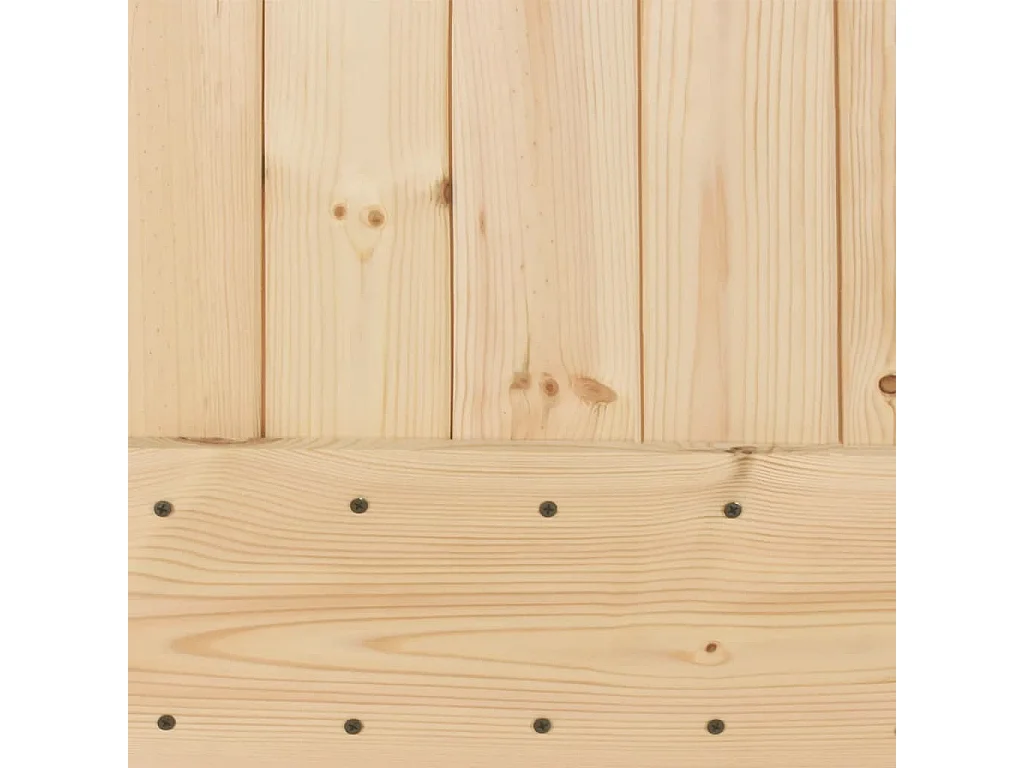 Porte coulissante et kit de quincaillerie 90x210 cm pin massif