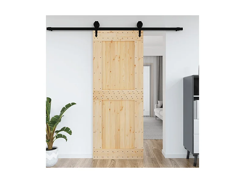 Tür NARVIK 90x210 cm Massivholz Kiefer