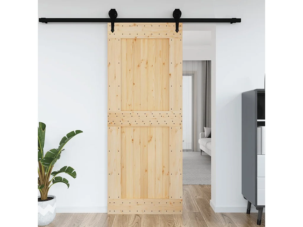 Porte NARVIK 90x210 cm bois massif de pin