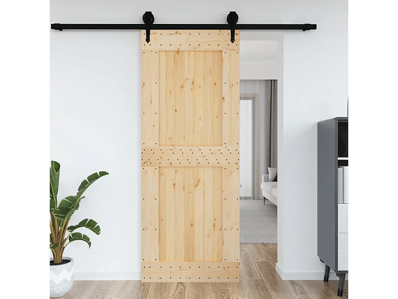 Puerta NARVIK madera maciza pino 90x210 cm