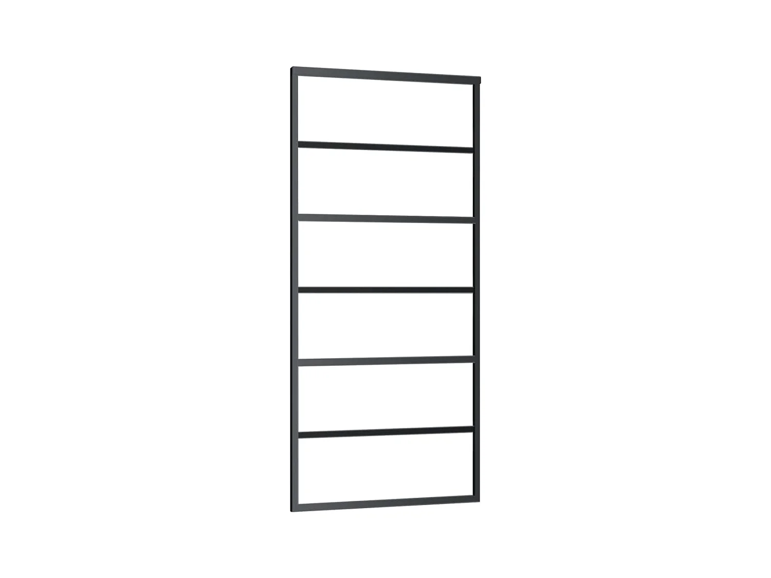 Schiebetür mit Beschlag ESG-Glas & Aluminium 90x205 cm