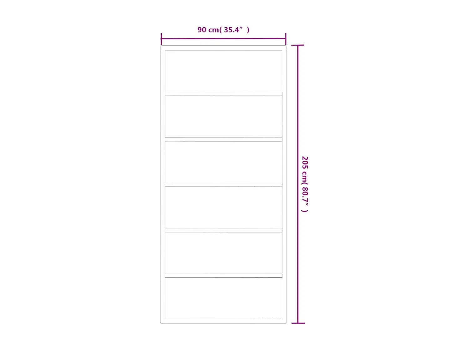 Schiebetür mit Beschlag ESG-Glas & Aluminium 90x205 cm