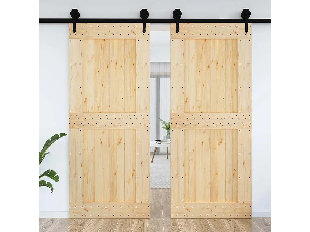 Puerta NARVIK madera maciza pino 95x210 cm
